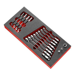 Outils à main - FACOM - MODM.467BFJ12PB - Module mousse 12 clés mixtes à cliquet - Diamètres 7 à 19 mm - Acier