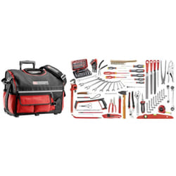Facom - Kit d'outils services généraux dans boîte à outils textile sur roulettes, 112 pièces