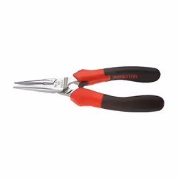 Pince à bec demi-rond court FACOM 160 mm - 193A.16CPE - - Becs fins, droits, finement striés. - Coupe-fil latéral pour fils d ...