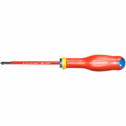 Tournevis Protwist Pz 1X100 1000V Facom ATD1X100VE Pour votre sécurité, chaque tournevis est testé individuellement à 10000 V ...
