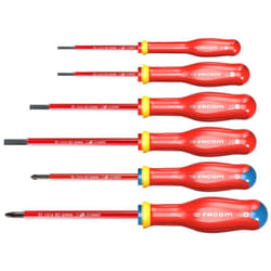 Jeu de 6 Tournevis Protwist isolés 1000V (plats et pozidriv) Facom ATDVE.J6PB