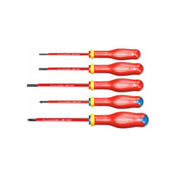 Jeu de 5 tournevis protwist isolés 1000 Volts Facom ATP.J5VE