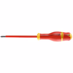 La tournevis Protwist® isolé 1000 V cruciforme Phillips® de la marque Facom possède une manche Soft grip pour plus de confort ...