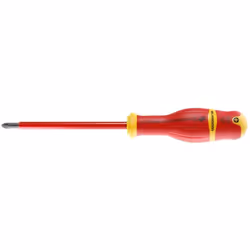 La tournevis Protwist® isolé 1000 V cruciforme Phillips® de la marque Facom possède une manche Soft grip pour plus de confort ...