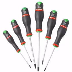 Description générale Découvrez le Jeu de 6 tournevis PROTWIST Torx FACOM ATX.J6PB, l'ensemble parfait pour la visserie automo ...