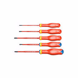Tournevis Plat 3,5 x 100 mm / 4 x 100 mm / 5,5 x 125 mm Tournevis Pozidriv PZ1 x 100mm / PZ2 x 100 mm Pointes usinées avec pr ...