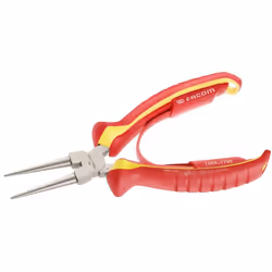 La pince à bec rond isolée 1000 volts modèle 189A.17VE de Facom est un outil essentiel pour mener à bien des travaux électriq ...
