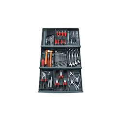 Description générale Kit d'outils techniques FACOM 143 PICE, un ensemble multi-outils de haute qualité contenant 143 pièces e ...