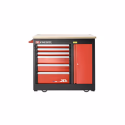 Type de rangement d'outils = Armoire à outils Nombre de tiroirs = 6 A roues = Oui Longueur = 1.22m Largeur = 670mm Hauteur =  ...