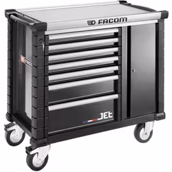 Type de rangement d'outils = Armoire à outils Nombre de tiroirs = 7 A roues = Oui Longueur = 1.19m Largeur = 575mm Hauteur = ...