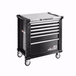 Description générale Servante d'outils JETM4 avec 6 tiroirs, idéale pour le rangement et l'organisation de vos outils. Fabriq ...