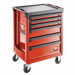 Servante ROLL 6 tiroirs - 3 modules par tiroir rouge - FACOM - ROLL.6MA3PF