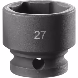 Taille d’écrou = 27mm Impérial/Métrique = Métrique Taille d'entraînement = 1/2" Type d'empreinte = Douille impact compacte Ty ...