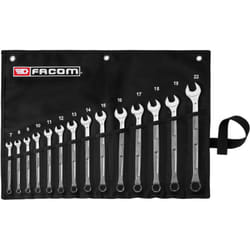 Jeu de 10 clés mixtes longues ovg grip 441 - 7 à 22 mm en trousse textile Facom 441.JV14GRPPB