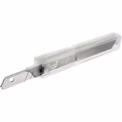 Taille de languette = 18 mm Forme de lame = Standard Matériau = Acier au carbone Type de lame = Cutter à lame secable Largeur ...