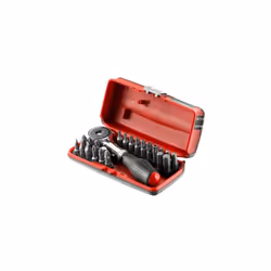 Description générale Le coffret de douilles R.PE360J22PB est un ensemble complet comprenant un cliquet à manche rotatif de 1/ ...