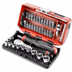 Description générale Le coffret de douilles NANO R.181NANOPB de Facom est un ensemble complet et compact de 38 outils profess ...