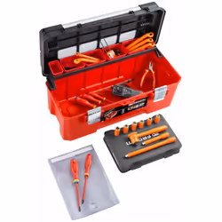 Caractéristiques :Set de 24 outils, isolé à 1000 volts, pour les travaux sur les véhicules électriques. Contenu de la Livrais ...