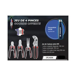 Jeu de 4 pinces édition limitée racing - FACOM - CPE.A424H - Outil - Acier et plastique