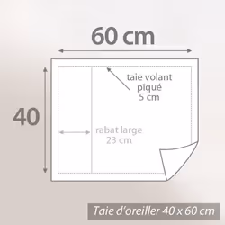 Linnea Alto Blanc 40 x 60 cm Coton