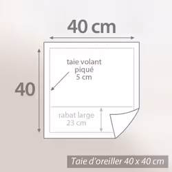 Linnea Alto Gris 40 x 40 cm Coton