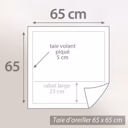 Linnea Alto Gris 65 x 65 cm Coton