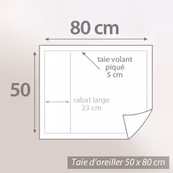 Linnea Alto Gris 50 x 80 cm Coton