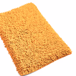 Linnea Chenille, Jaune, Coton, 1800 g/m², Inde, 50 x 80 cm, 850 g