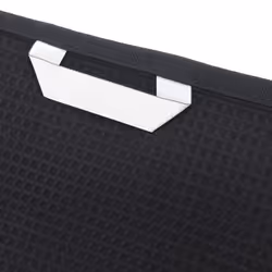 Linnea Pure waffle 50 x 100 cm Coton Noir 1 pièce(s)