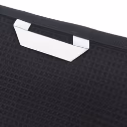Linnea Pure waffle Noir Coton 70 x 140 cm 1 pièce(s)
