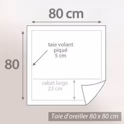 Linnea Alto Marron 80 x 80 cm Coton