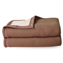 Linnea Volta plaid 180 x 240 cm Laine Marron