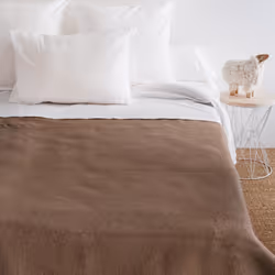 Linnea Volta plaid 180 x 240 cm Laine Marron