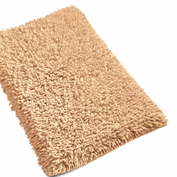 Linnea Chenille, Marron, Coton, 1800 g/m², Inde, 50 x 80 cm, 850 g