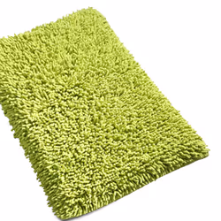 Linnea Chenille, Vert, Coton, 1800 g/m², Inde, 50 x 80 cm, 850 g