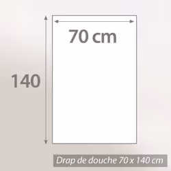 Linnea Royal cresent Marron Coton 70 x 140 cm 1 pièce(s) - Vue supplémentaire 2
