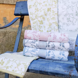 Linnea Vintage floral 100 x 150 cm Coton Blanc 1 pièce(s)