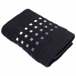 Linnea Pure squares, Noir, Coton, 50 x 100 cm, Portugal, 1 pièce(s)