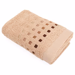 Linnea Pure squares, Marron, Coton, 50 x 100 cm, Portugal, 1 pièce(s)