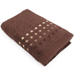 Linnea Pure squares Marron Coton 70 x 140 cm 1 pièce(s)