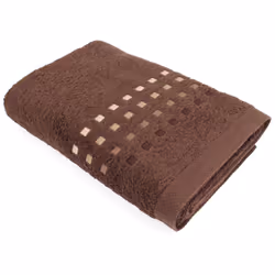 Linnea Pure squares, 100 x 150 cm, Coton, Marron, 1 pièce(s)