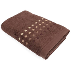 Linnea Pure squares 100 x 150 cm Coton Marron 1 pièce(s)