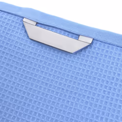 Linnea Pure waffle Bleu Coton 70 x 140 cm 1 pièce(s)
