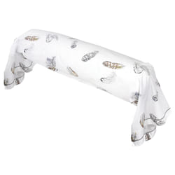Linnea Plumes Blanc 200 x 43 cm Percale