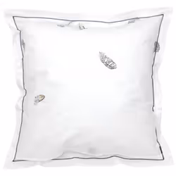 Linnea Plumes Blanc 65 x 65 cm Percale