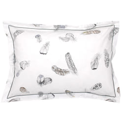 Linnea Plumes Blanc 50 x 70 cm Percale