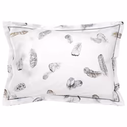 Linnea Plumes Blanc 50 x 70 cm Percale