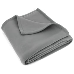 Linnea Isba plaid 180 x 220 cm Polyester Gris