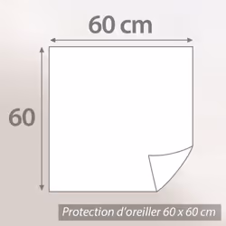 Linnea Celine Blanc 60 x 60 cm Toison