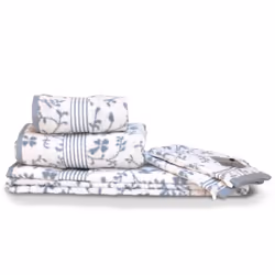 Linnea Vintage floral, Blanc, Coton, 5 pièce(s), 550 g/m², 964 g